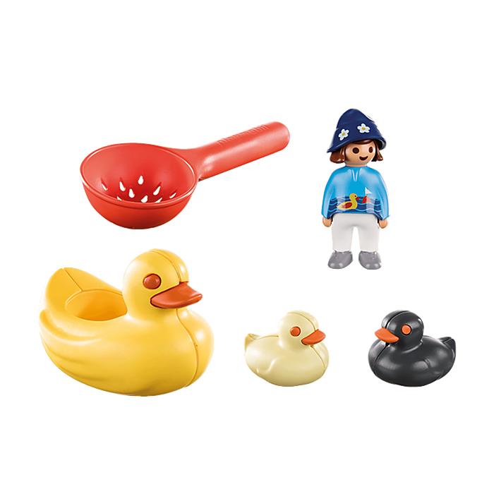PLAYMOBIL 1.2.3 Duck Family Set for Kids' Early Development