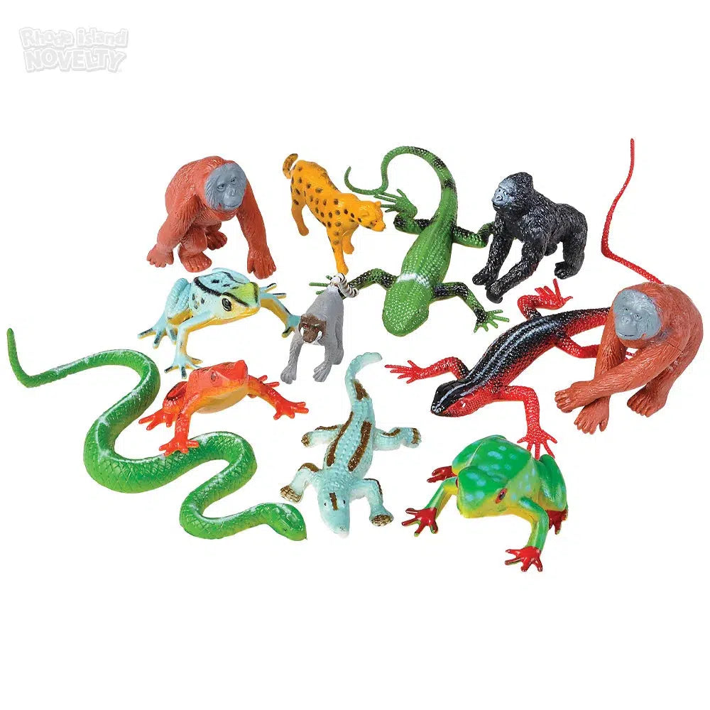 12-Piece Jungle Themed Mesh Bag Play Set Ideal for Various Occasions