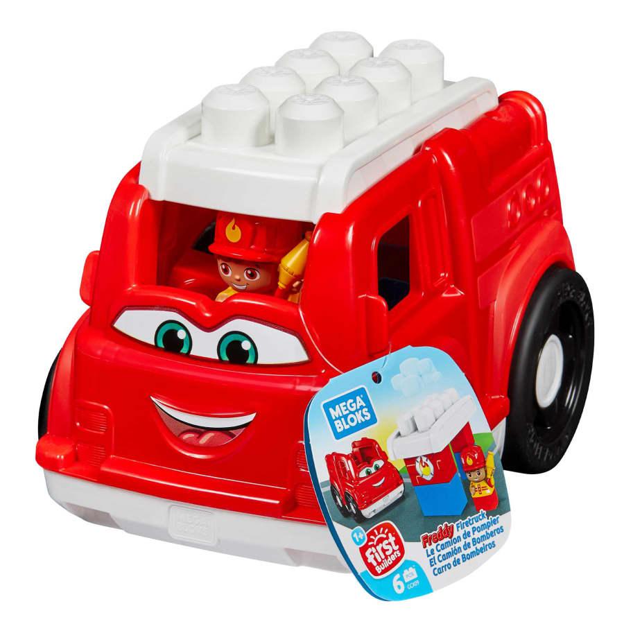 Mega Bloks Freddy Fire Truck Set - Ideal Building Toy for 1 - 3 Year - Olds
