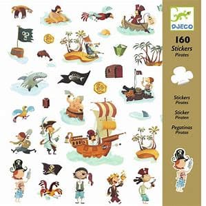 Djeco Petit Pirate Stickers - Ideal Kids' Gift for Creative Fun