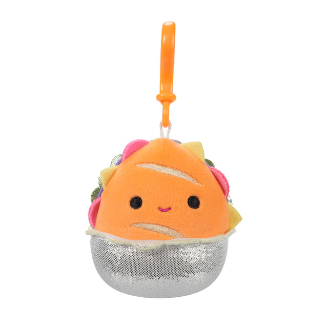 3.5-inch Neon Squishmallows Junk Food Plush Clip-On Toy