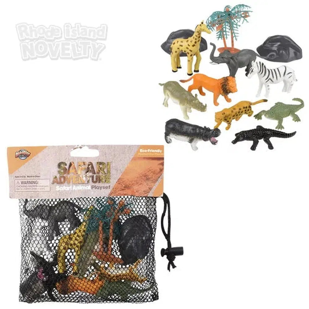 12-Piece Safari-Themed Mesh Bag Play Set with Header Card