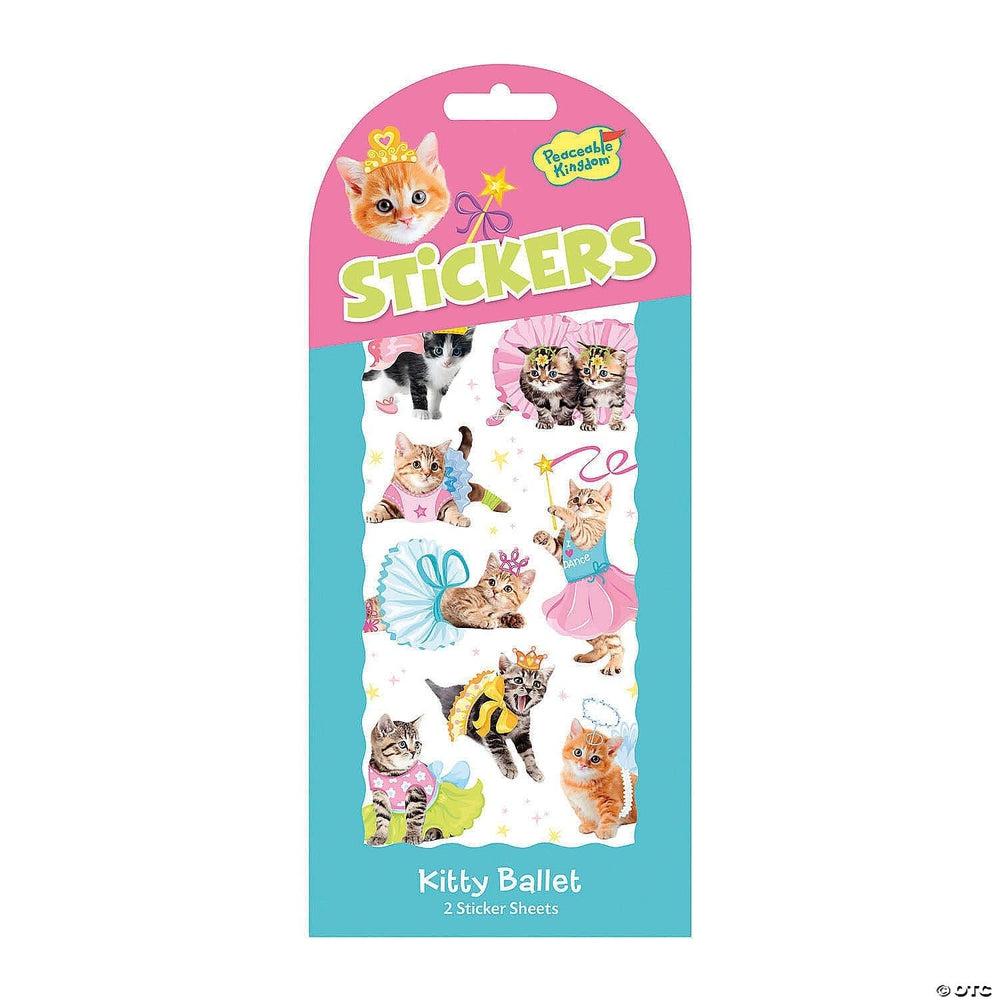 Charming Kitty Ballet Sticker Pack for All Ages