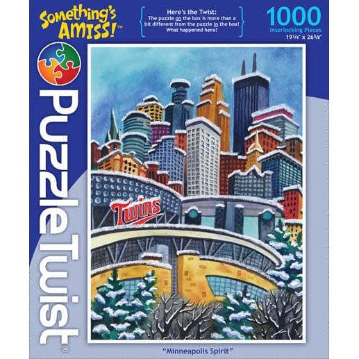 1,000-Piece Minneapolis Spirit Puzzle Twist - A Stylish Jigsaw for Cityscape Lovers