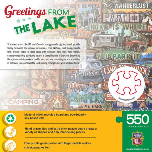 Greetings From The Lake - 550 Piece Jigsaw Puzzle for Family Fun