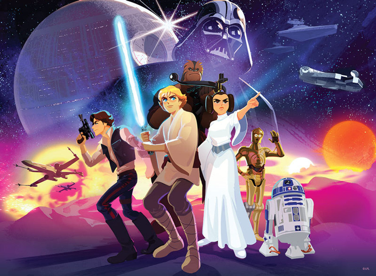 Star Wars: Galaxy of Adventures Rebel Heroes 100-Piece Jigsaw Puzzle for Young Jedi (Ages 6+)