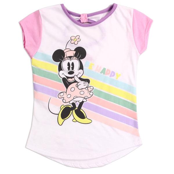 Disney Minnie Mouse White T-Shirt for Girls Aged 4 - 6X
