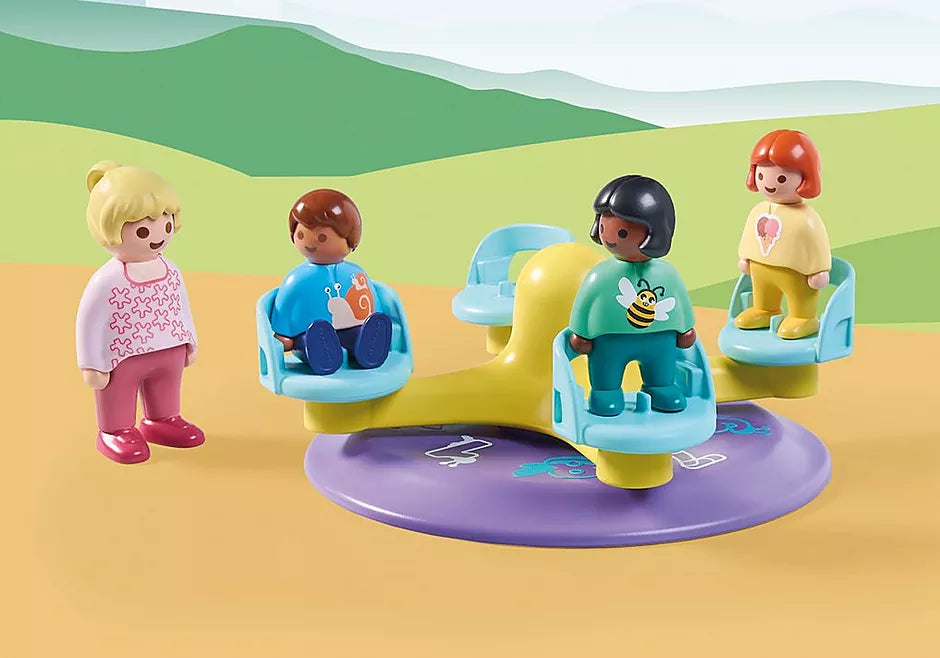 Colorful 1 - 8 Number Learning Merry - Go - Round for Kids