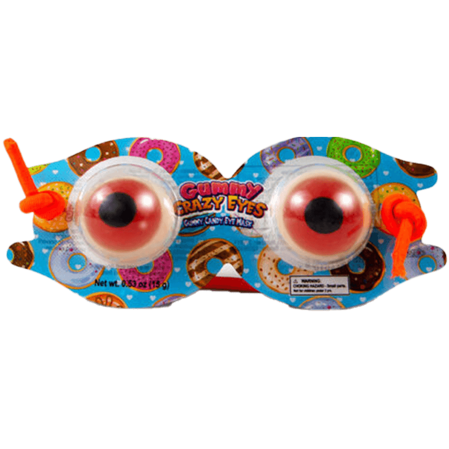 0.53 oz. Gummy Raindrops with Crazy Eyes - Fun and Fruity Edible Treats