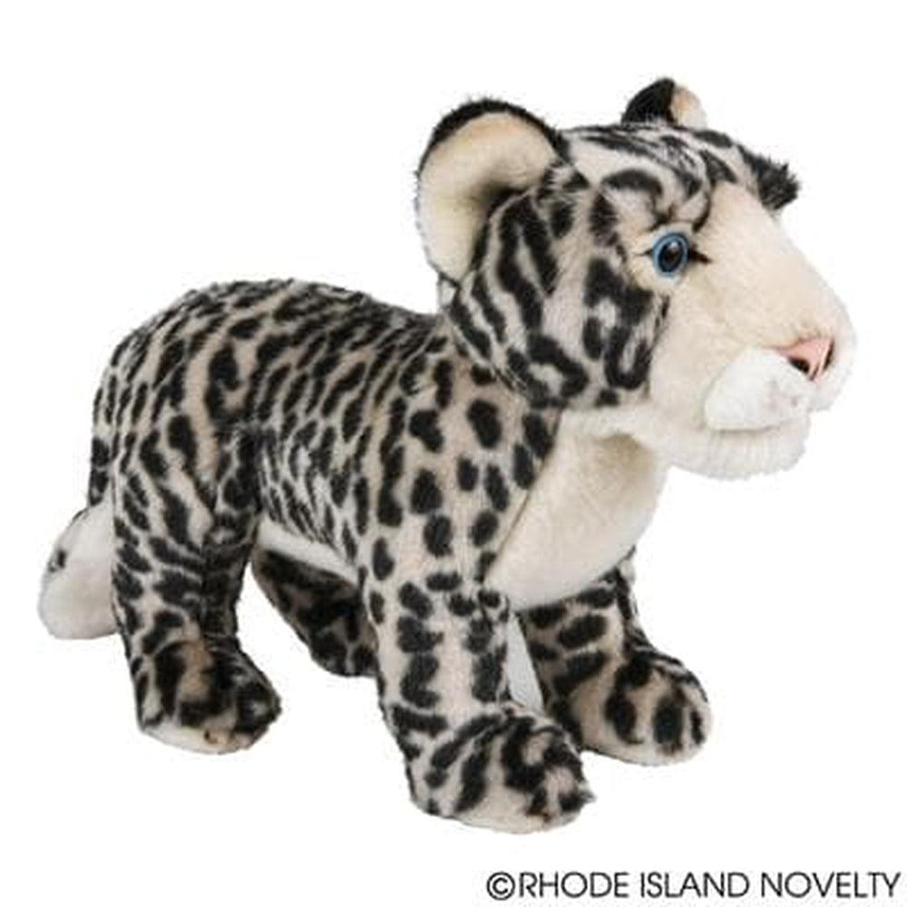 12-Foot Heirloom-Styled Standing Plush Snow Leopard Toy