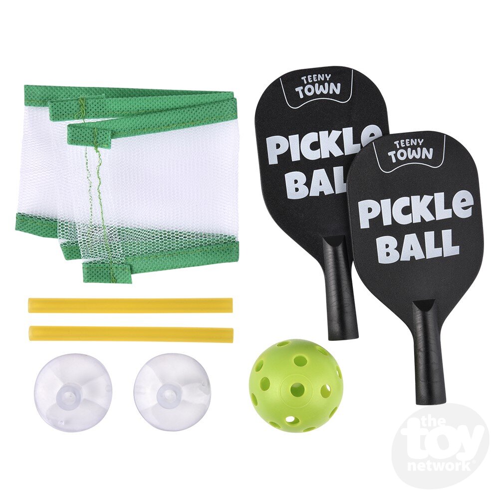 Compact Miniature Desktop Pickleball Game Set for All Ages 6+