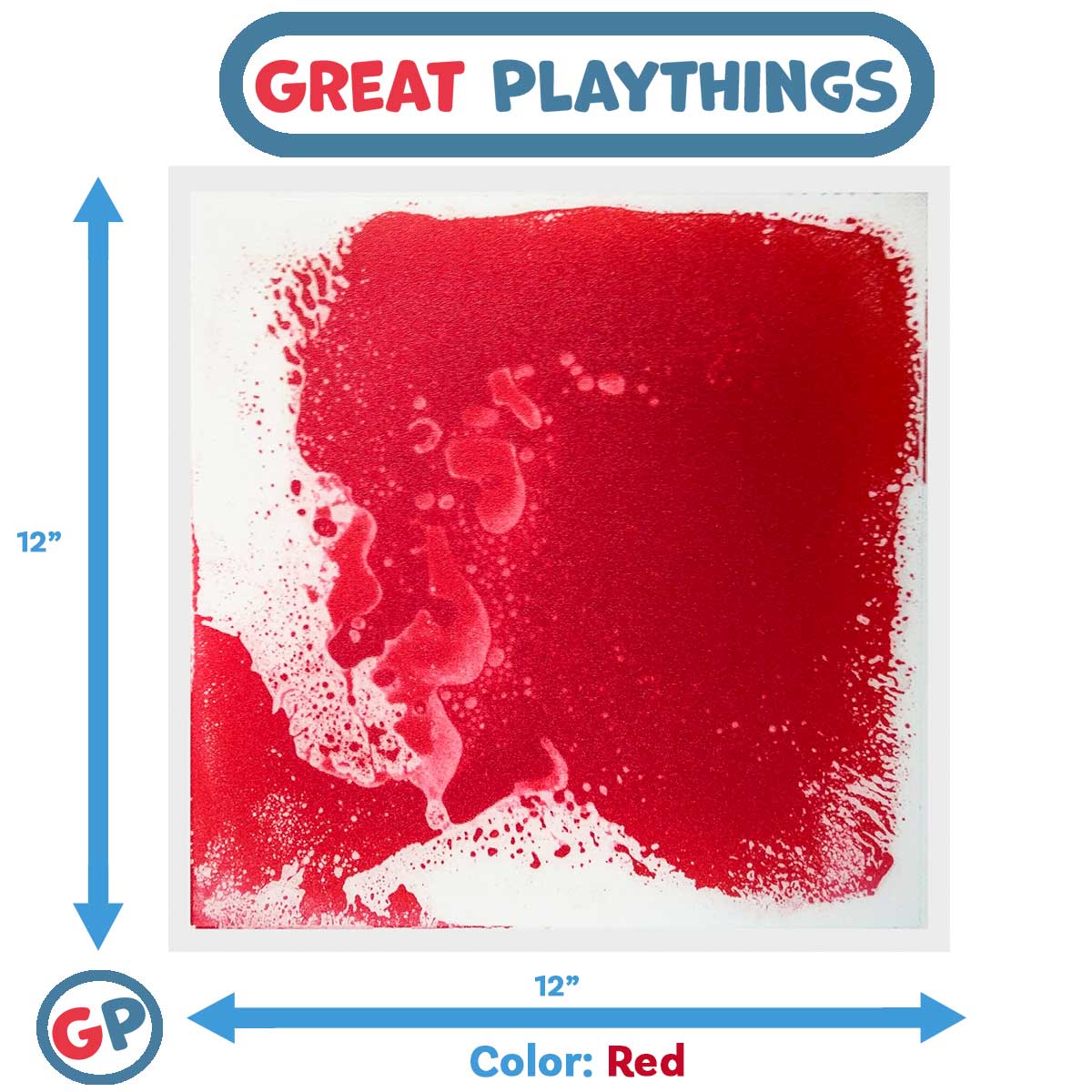 11.8 Square Inches Modular Liquid-Filled Sensory Floor Tile for Various Uses