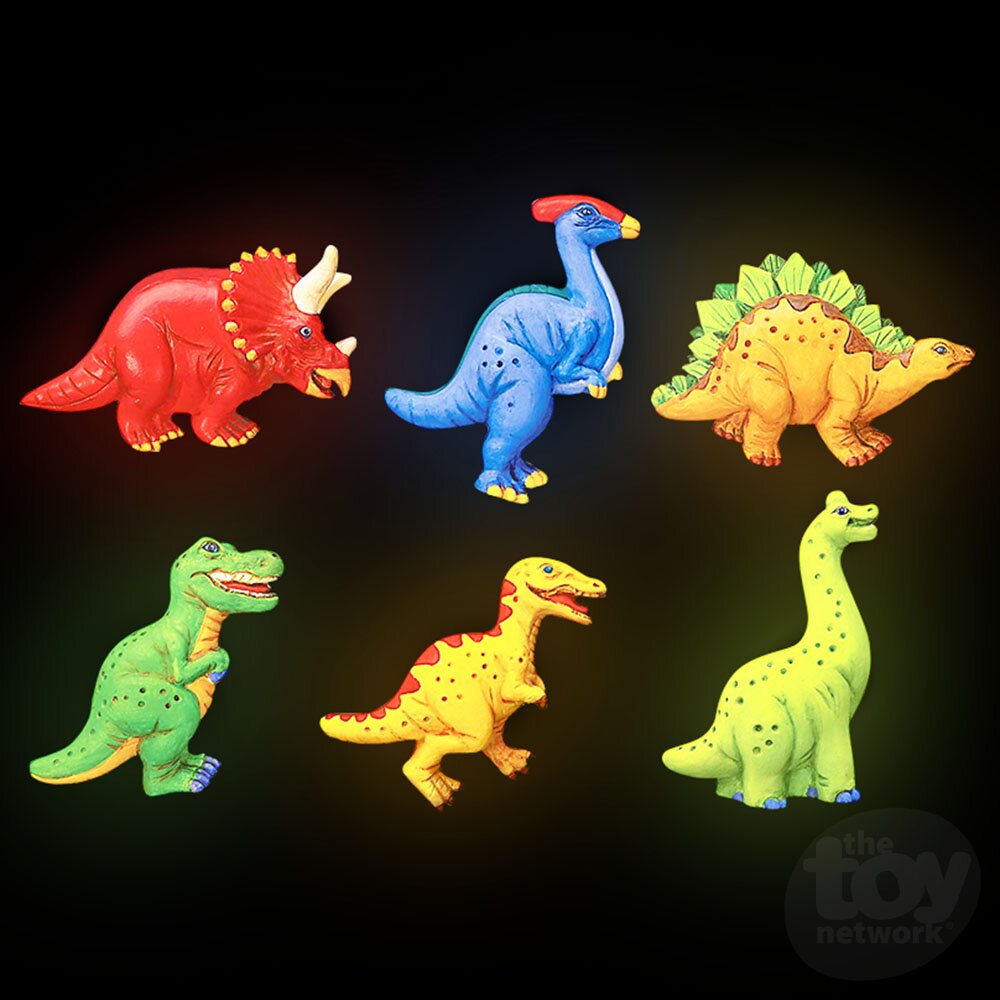 DIY Glow-In-The-Dark Dinosaur Moulding and Painting Kit