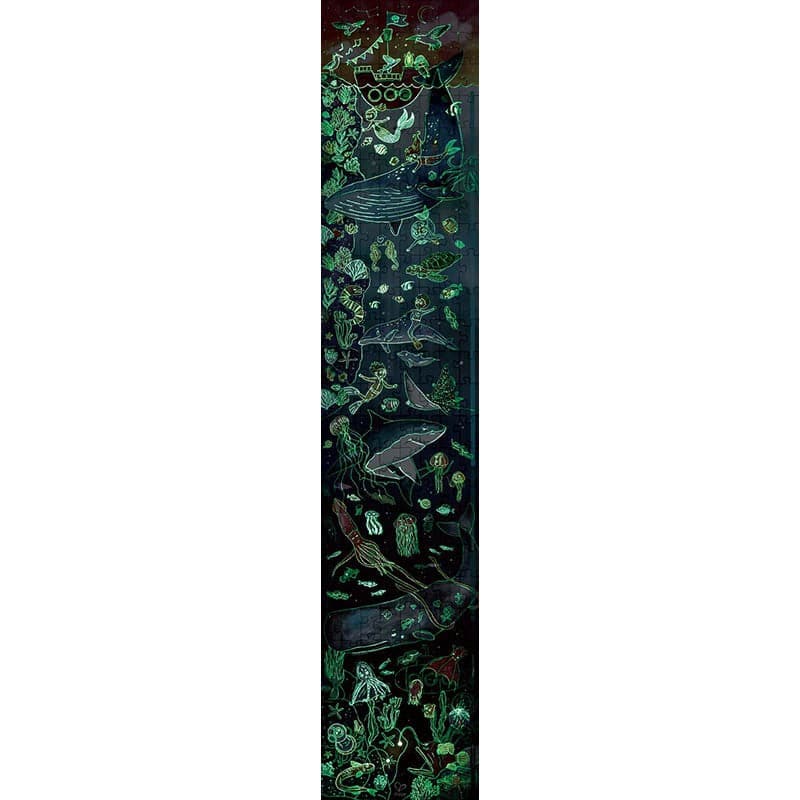 Glow-in-the-Dark Ocean Life Puzzle with Fun Fact Cards