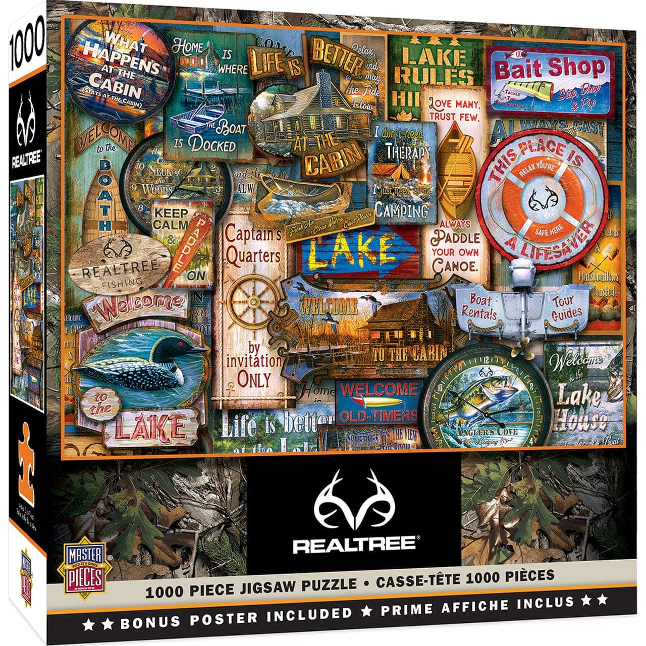 Realtree 1000 - Piece Jigsaw Puzzle - Off to the Lakehouse