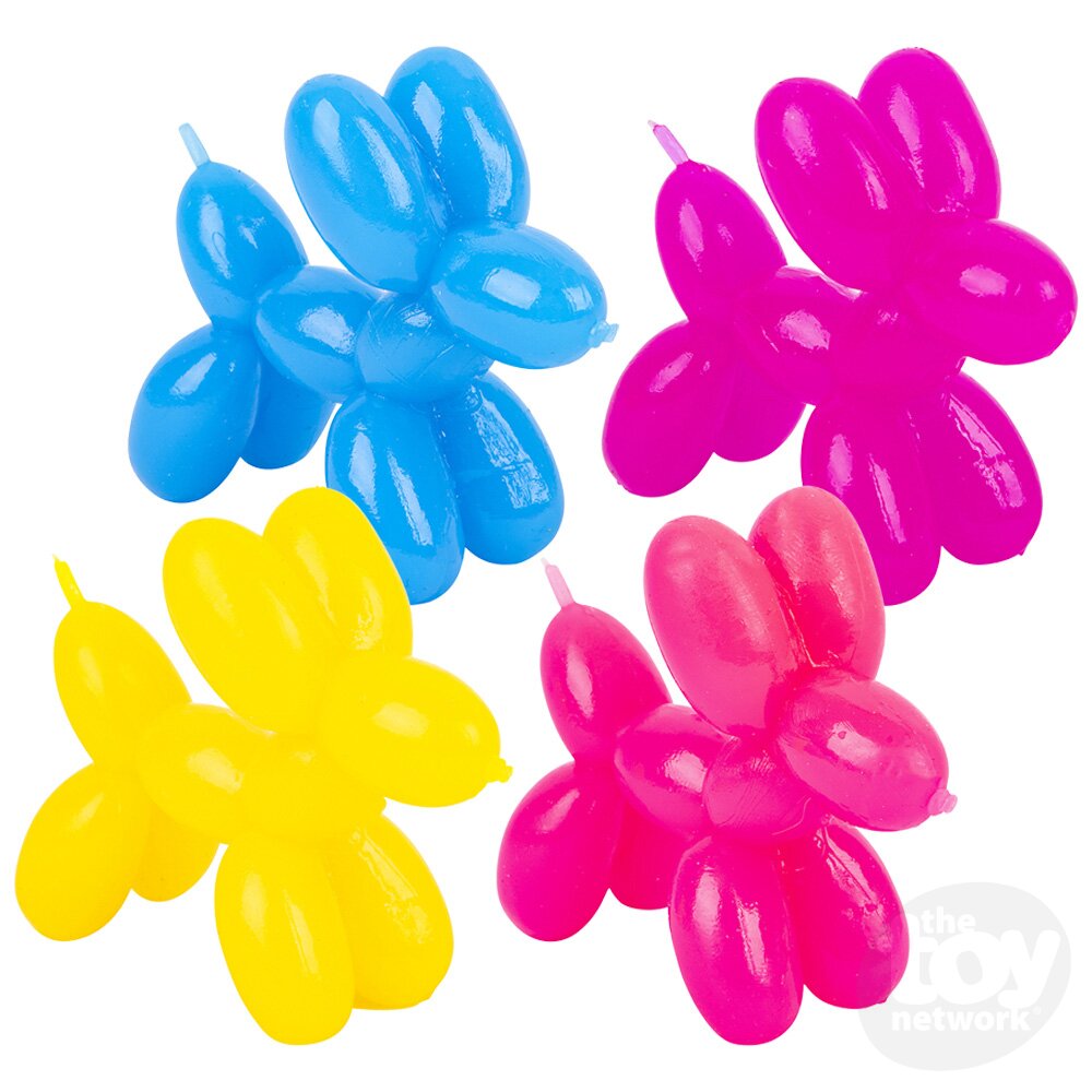 2.5-Inch Durable Rubber Balloon Dog Toy