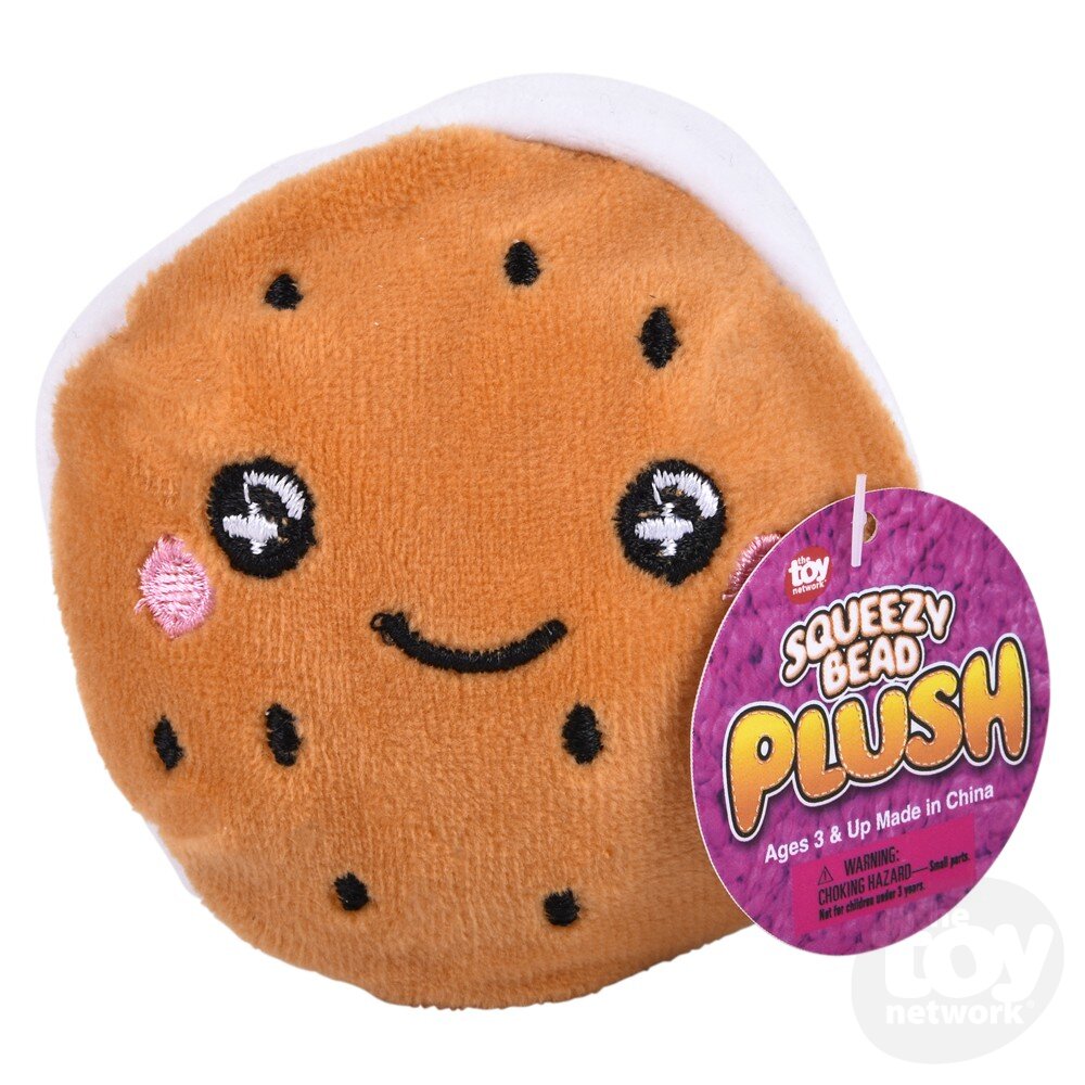 Three Piece Sweet Treat Squeezable Bead-Filled Plush Toys