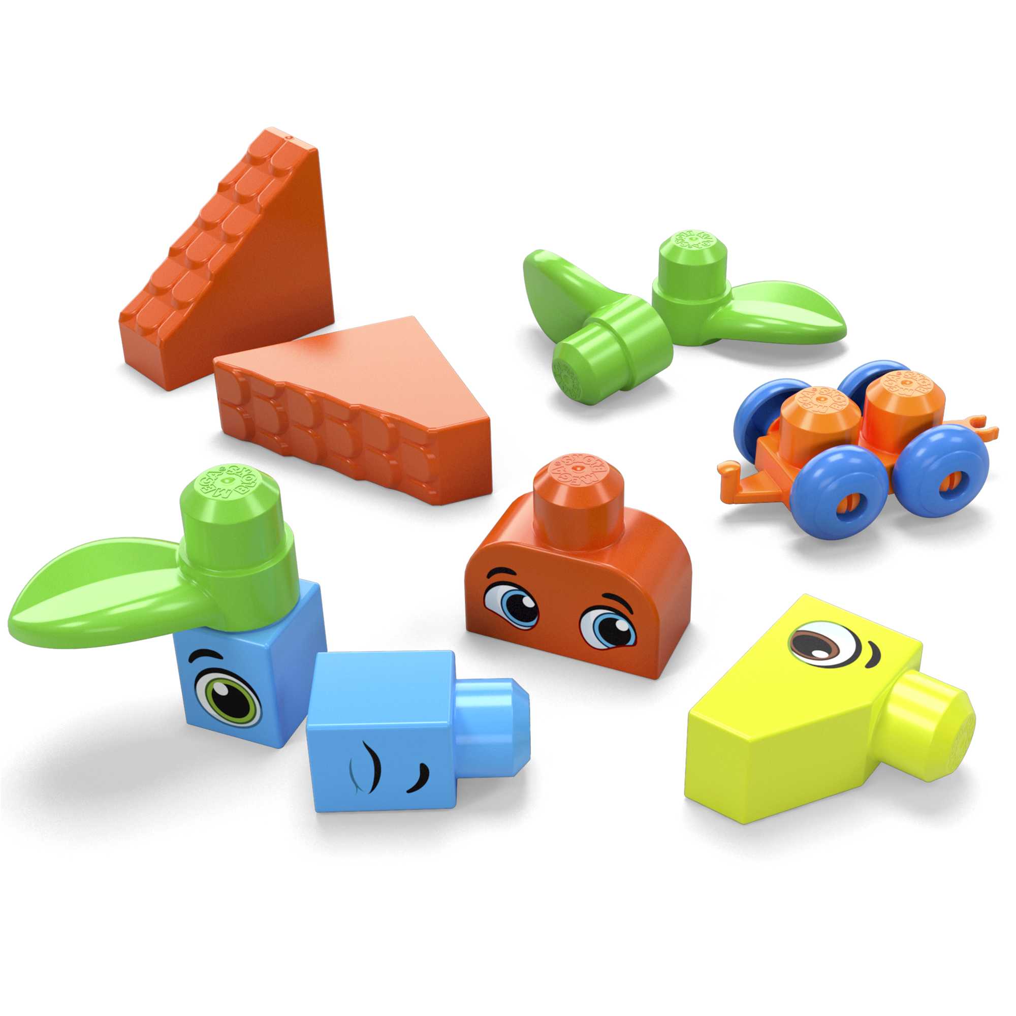 MEGA BLOKS Large-Scale Building Block Set in a Reusable Bigger Building Bag