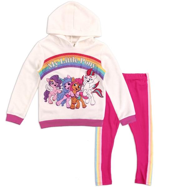 My Little Pony Girls Fleece 2-Piece Legging Set for Ages 4 - 6X