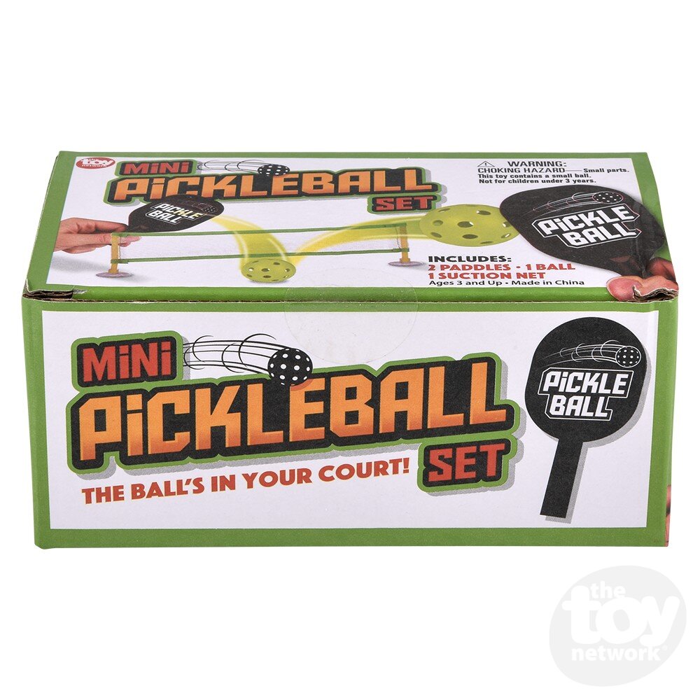 Compact Miniature Desktop Pickleball Game Set for All Ages 6+