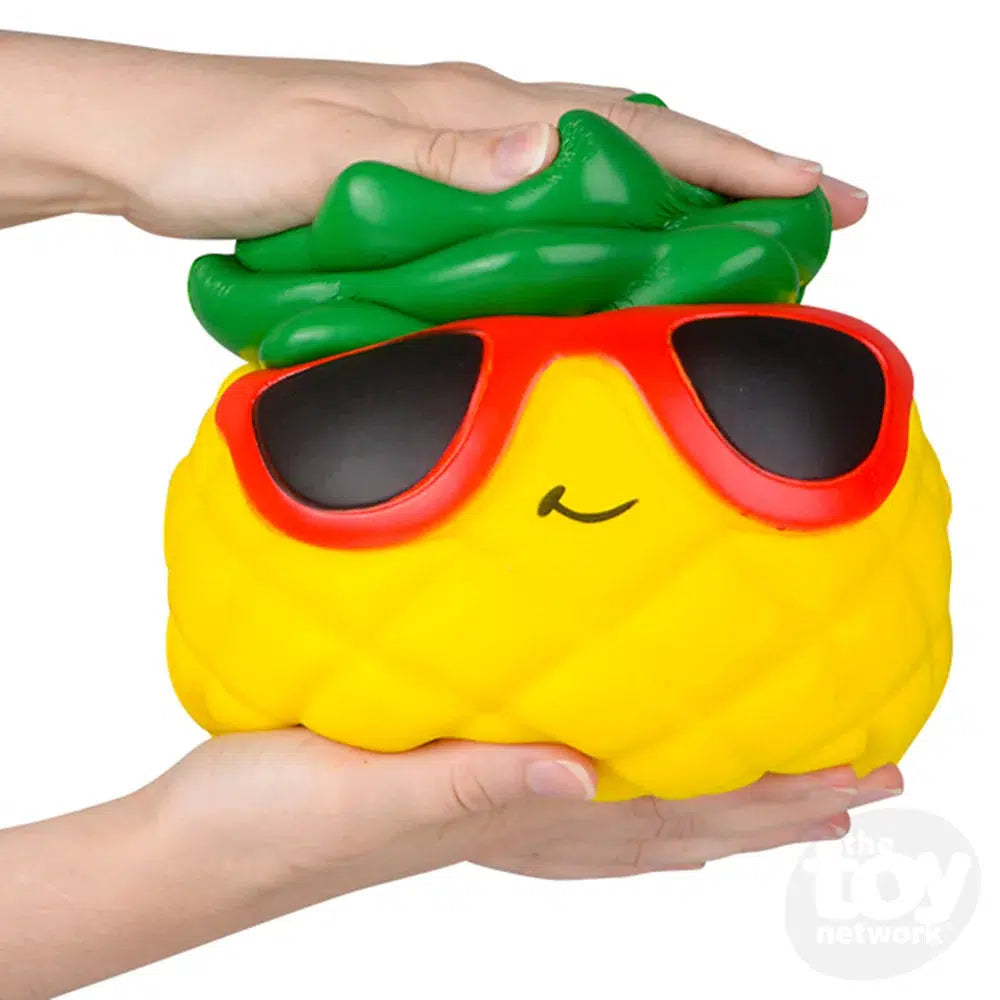 10.75-Inch Jumbo Soft and Squishy Stress-Relieving Pineapple Toy