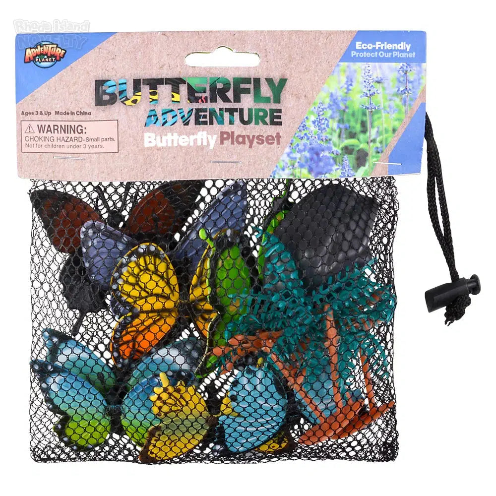 12-Piece Colorful Butterfly Mesh Bag Play Set Ideal for Gifts and Parties