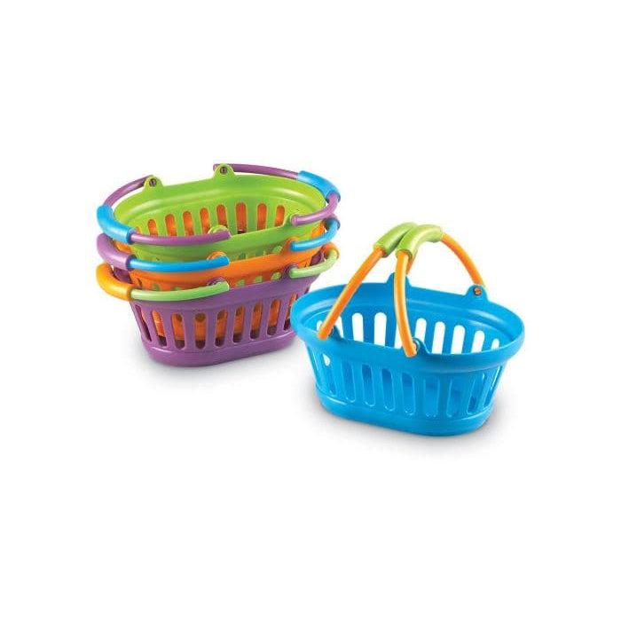 New Sprouts Freshly Designed Set of 4 Oval Shopping Baskets for Toddlers