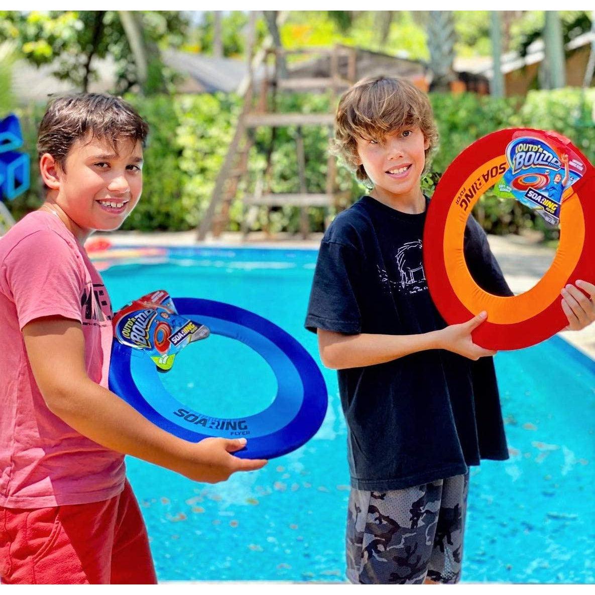 Outdoor 16-Inch Oversized Ring Flying Disc for Kids and Adults - Outd’R Bound Soaring Flyer
