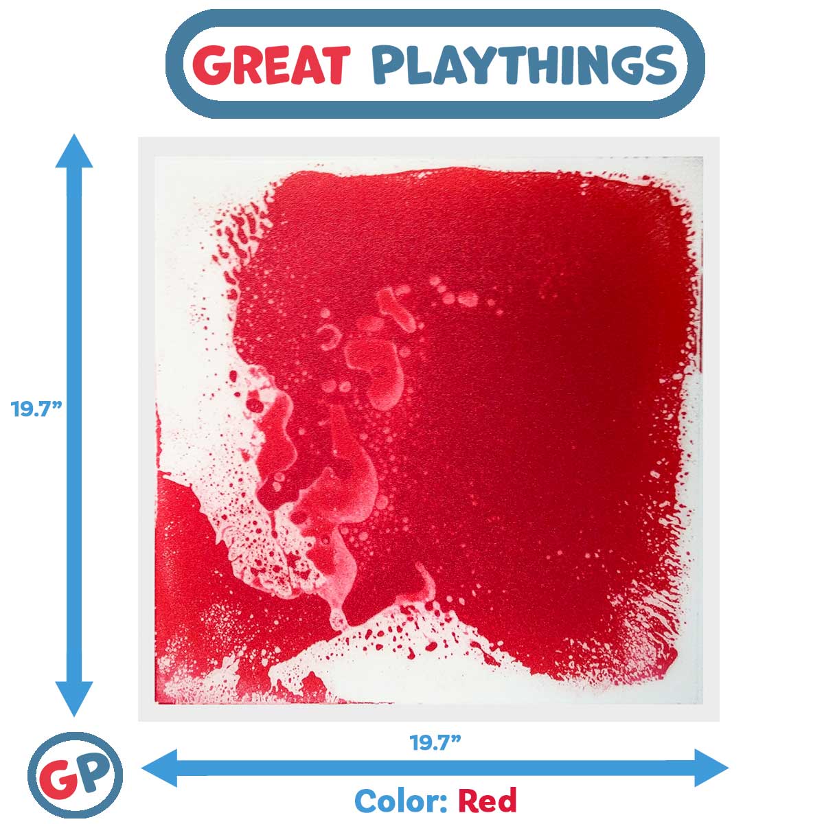 19.7 Square Colorful Liquid-Filled Sensory Floor Tile for Fun and Safety
