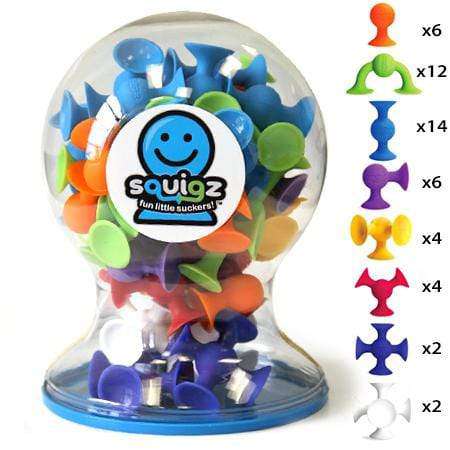 Deluxe Set of Squigz - High - Quality Suction Toys