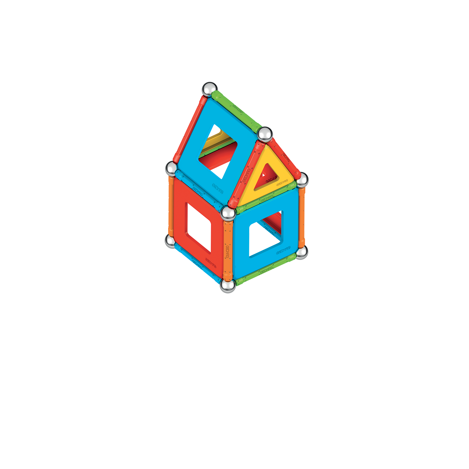 52-Piece Geomag Supercolor Recycled Panels Set for Colorful Play
