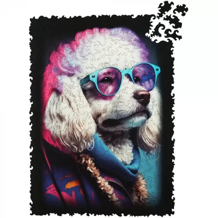 GlowUp - Exquisite Sir Poodle Wooden Jigsaw Puzzle for All Ages