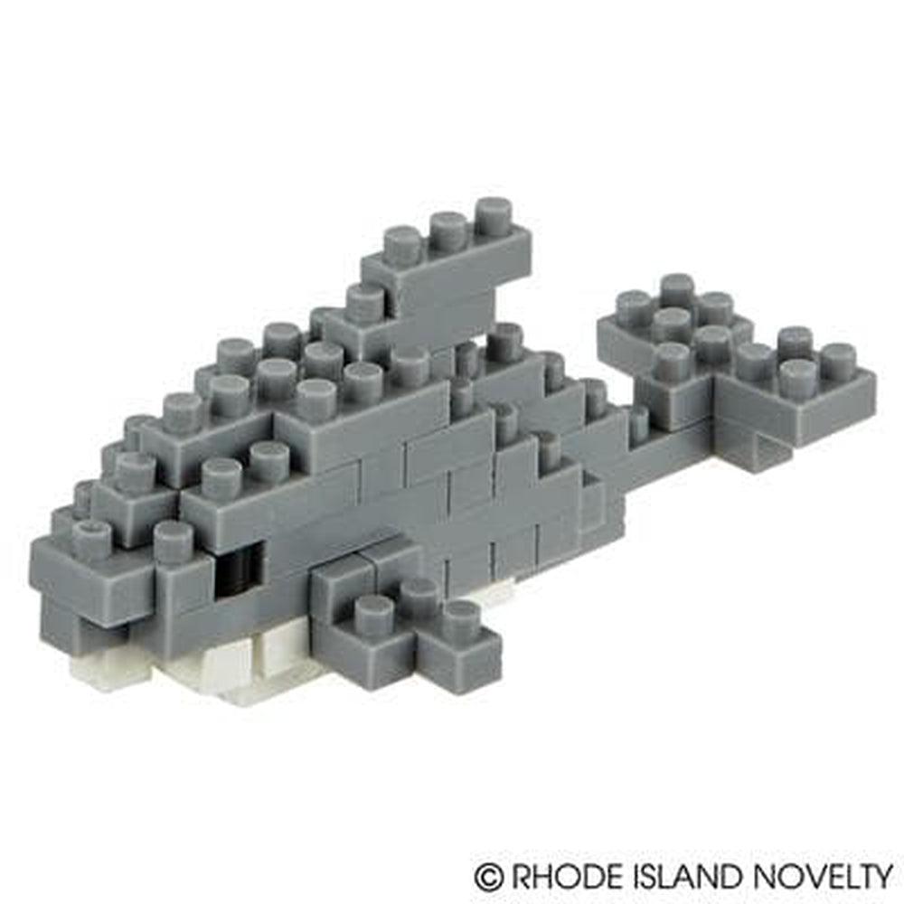 51-Piece Mini Colored Blocks Set to Build a 3D Standing Dolphin