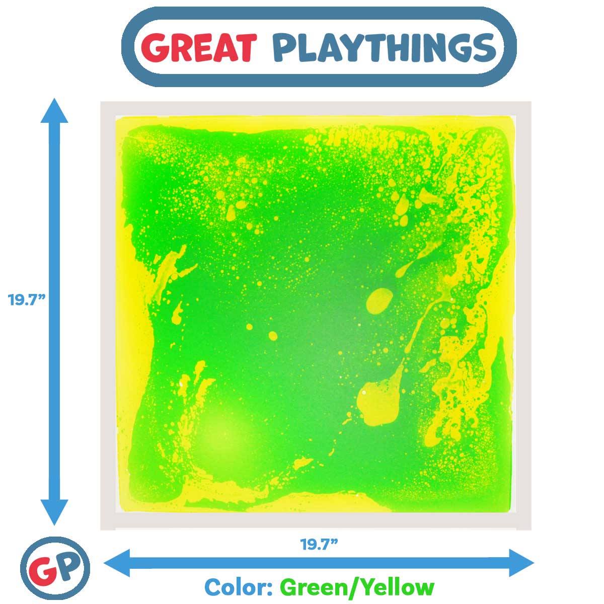 19.7 Square Colorful Liquid-Filled Sensory Floor Tile for Fun and Safety